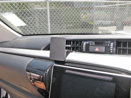 Car center console with ClicOn Dash Mount