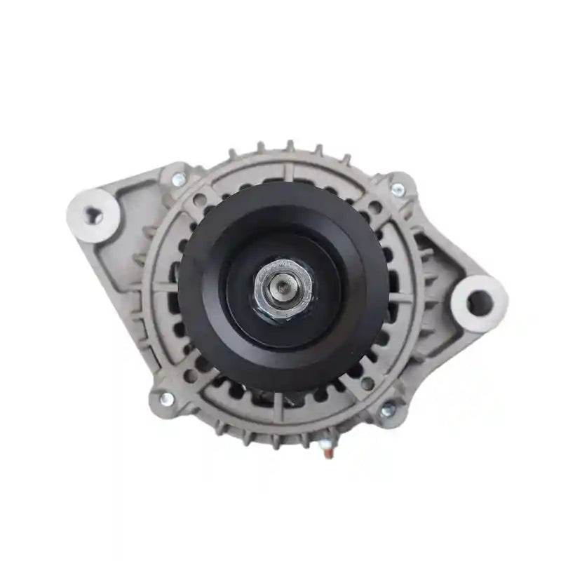 Car alternator on a white background