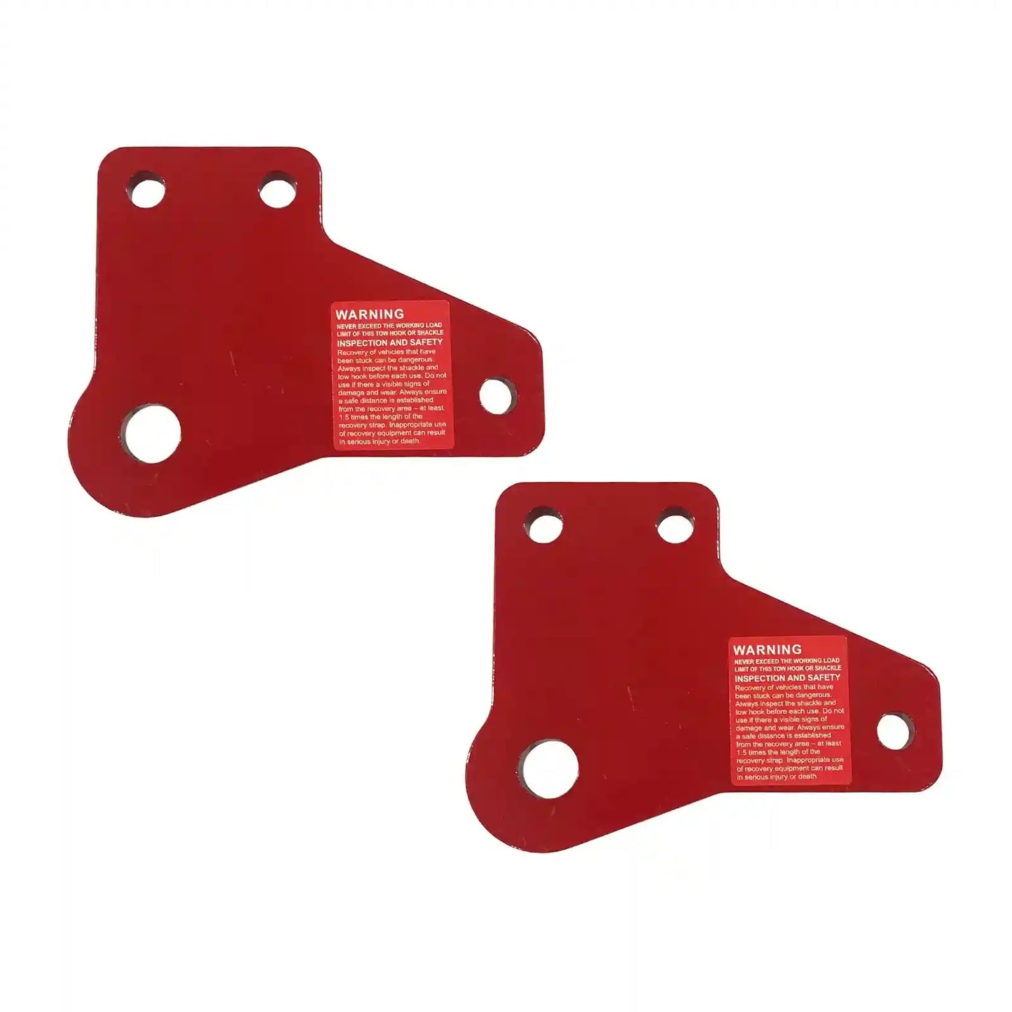 red rated recovery tow points