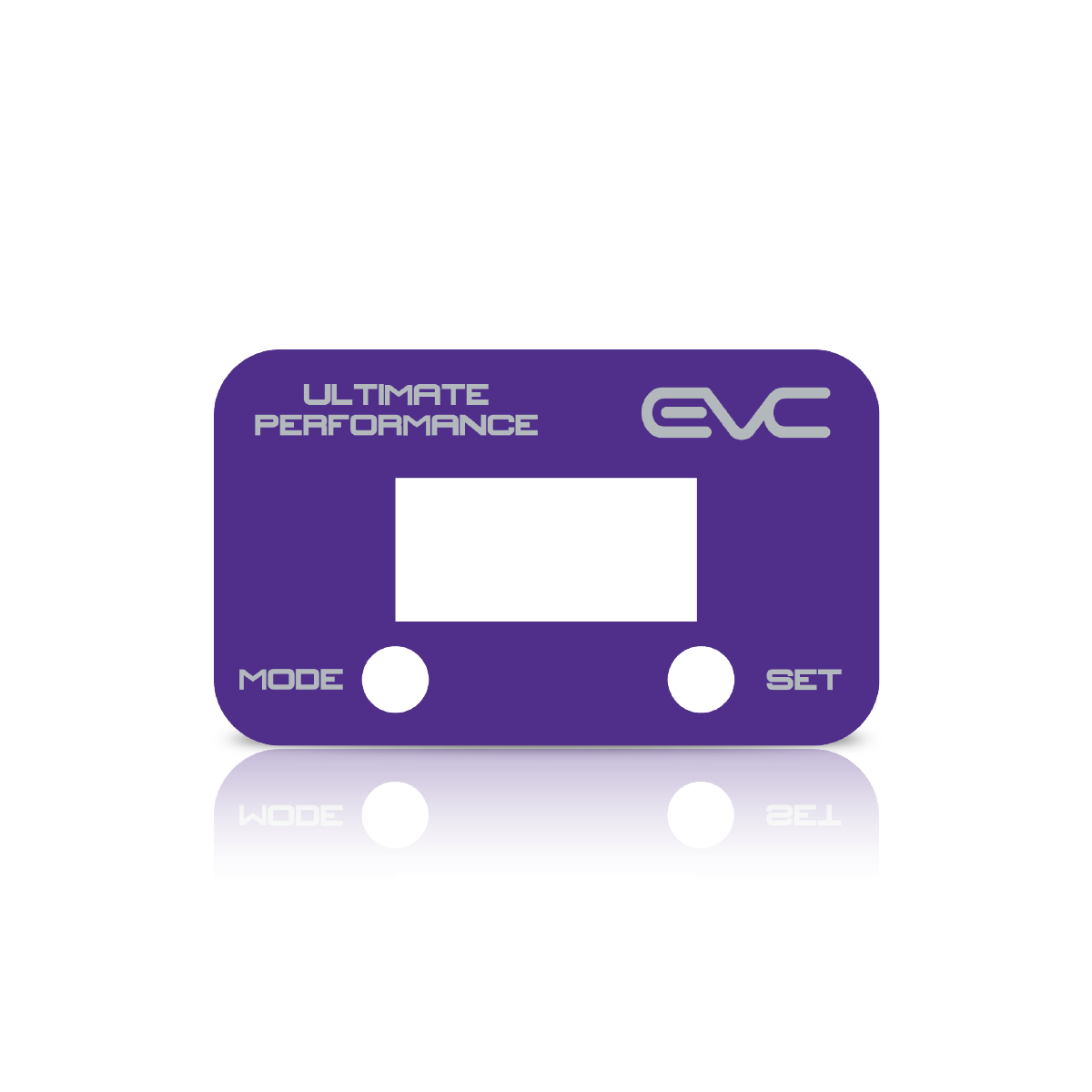 Purple controller Faceplate with 'Ultimate Performance' and 'EVC' branding on a white background