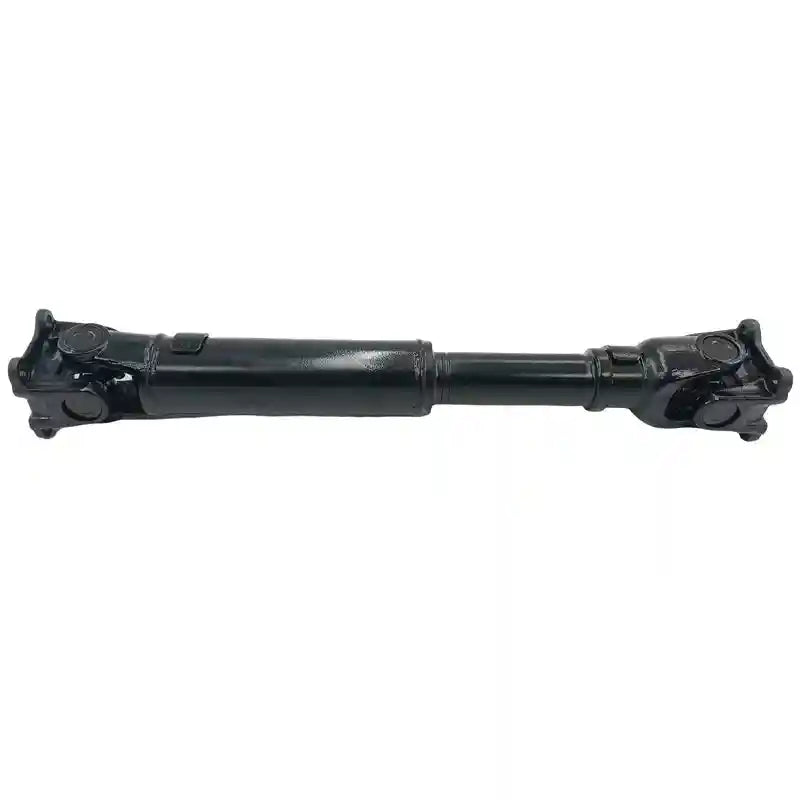 Black metal shaft on a white background