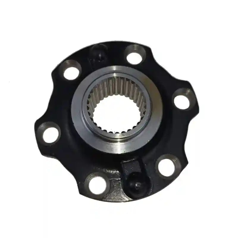 Black Front Axle Drive CV Flange on a white background