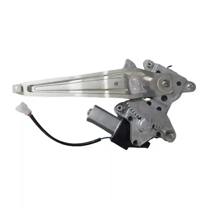 Car window regulator with motor on a white background