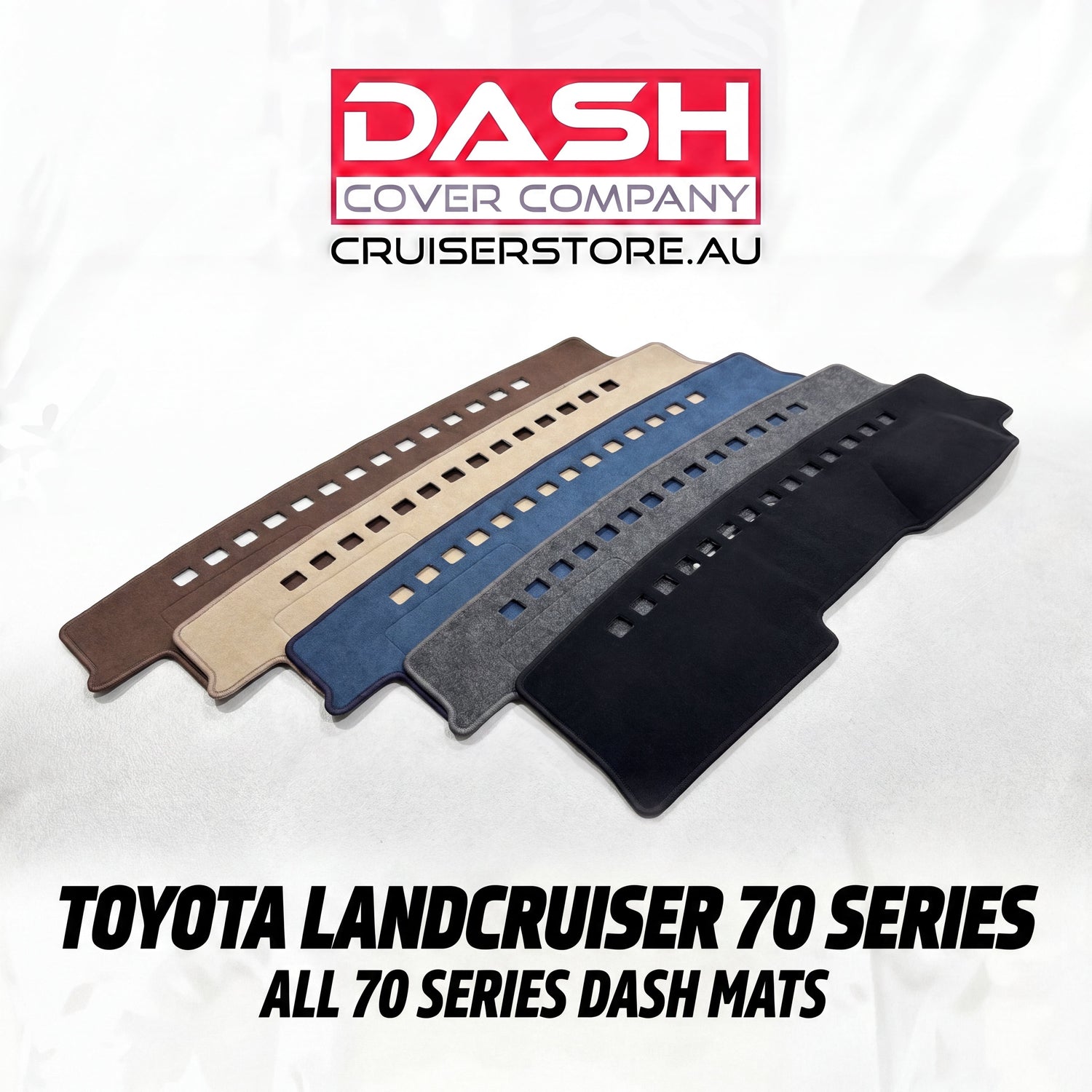 Aftermarket Land Cruiser 70 Series range (76, 78, and 79) Series LandCruiser Dash Mats dash cover company 