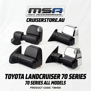 Toyota 70 Series Landcruiser MSA Mirrors