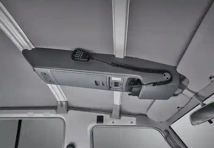 grey 4WD Interiors Roof Console with radio