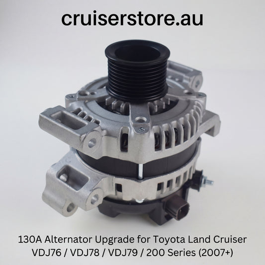 130A Alternator Upgrade for Toyota Land Cruiser VDJ76 / VDJ78 / VDJ79 / 200 Series (2007+)