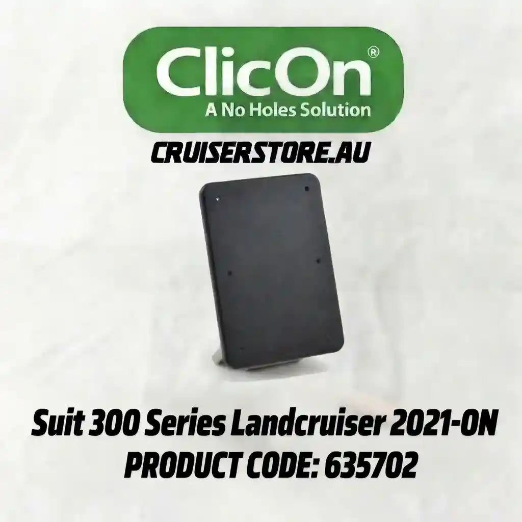 Black product with ClicOn branding on a white background
