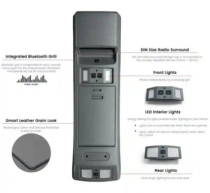 4WD Interiors Roof Console - Suitable for Toyota Landcruiser 80 Series (GXL Diesel with Factory Binnacle) 1990-1994 - RC80GXL90