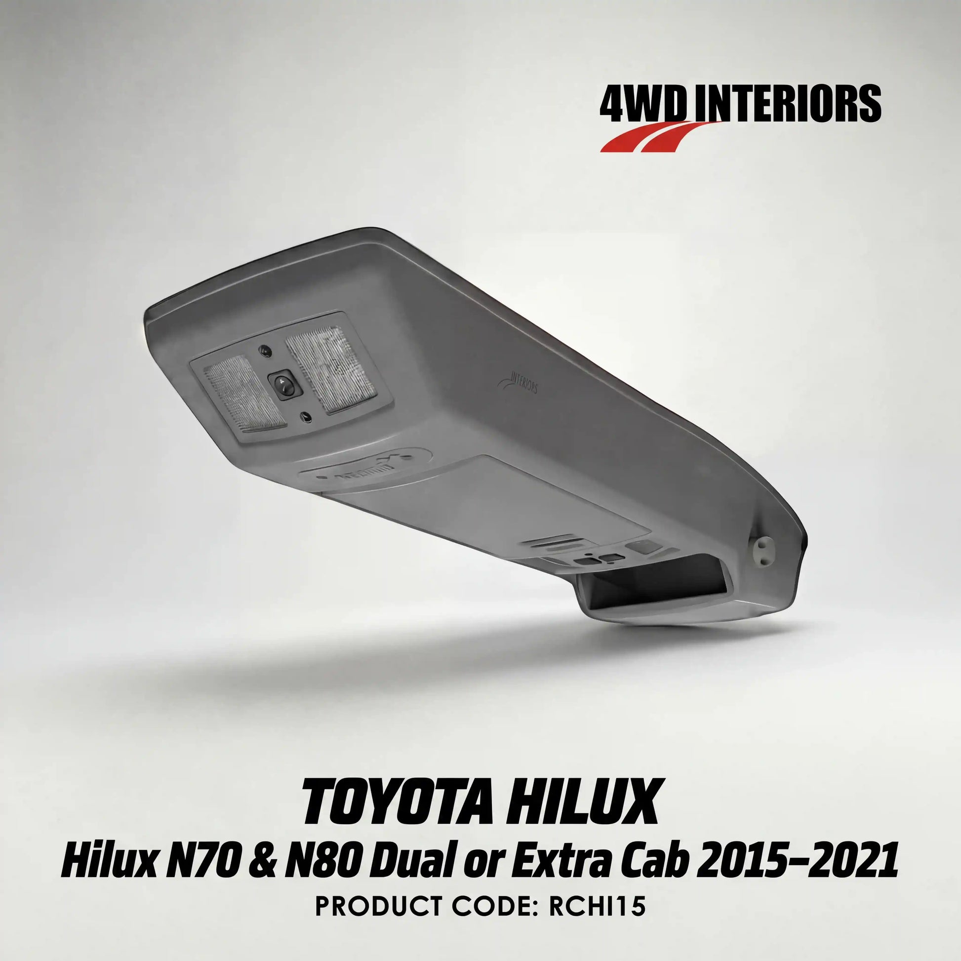 4WD-Interiors-Roof-Console-RCHl15-Toyota-Hilux-N70-N80 Dua-or-Extra-Cab-2015–2021