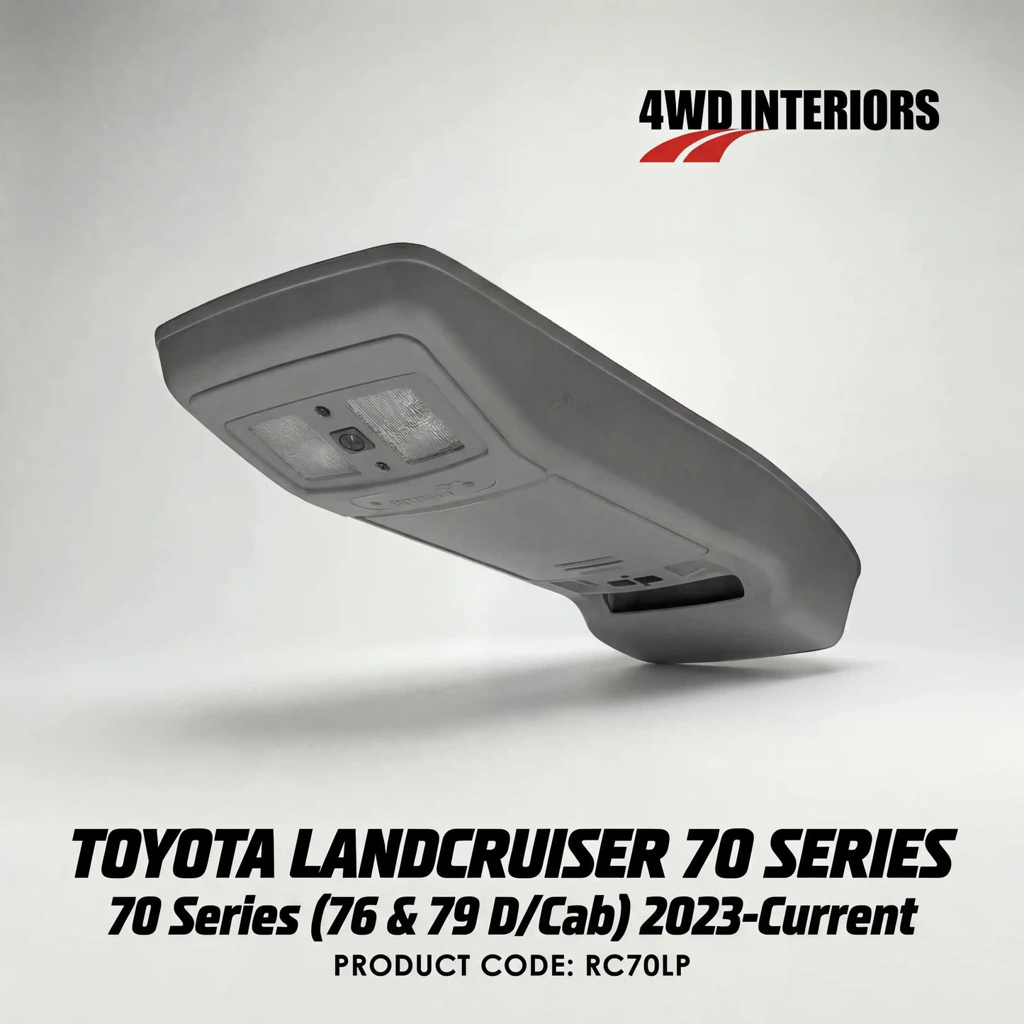 4WD-Interiors-Roof-Console-Suitable-for-Toyota-Landcruiser-70-Series-76-79-D-Cab-2023-Current-facelift-RC70LP