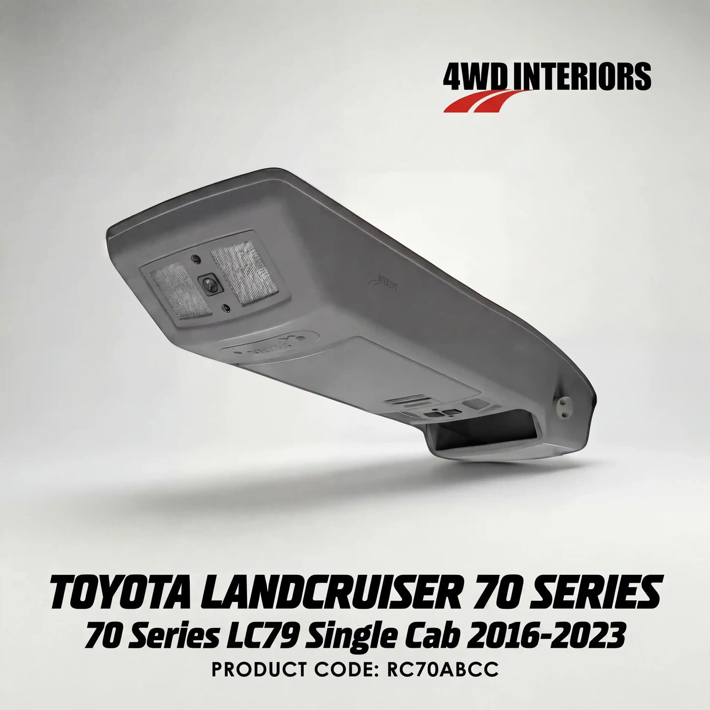 4WD-Interiors-Roof-Console-Suitable-for-Toyota-Landcruiser-70-Series-LC79 Single-Cab-2016-2023-RC70ABCC