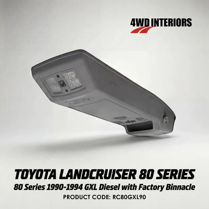 4WD-Interiors-Roof-Console-Suitable-for-Toyota-Landcruiser-80-Series-GXL-Diesel-with-Factory-Binnacle-1990-1994-RC80GXL90