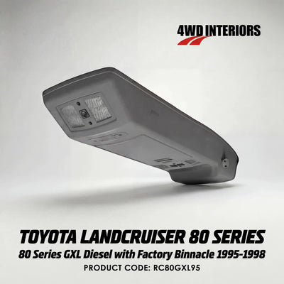 4WD-Interiors-Roof-Console-Suitable-for-Toyota-Landcruiser-80-Series-GXL-Diesel-with-Factory-Binnacle-1995-1998-RC80GXL95