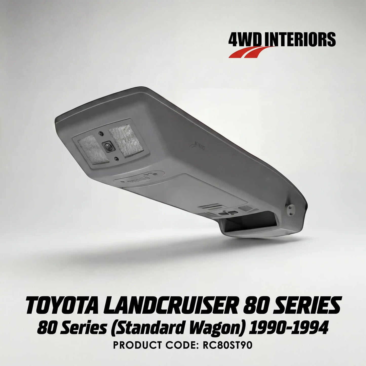 4WD-Interiors-Roof-Console-Suitable-for-Toyota-Landcruiser-80-Series-Standard-Wagon-1990-1994-RC80ST90