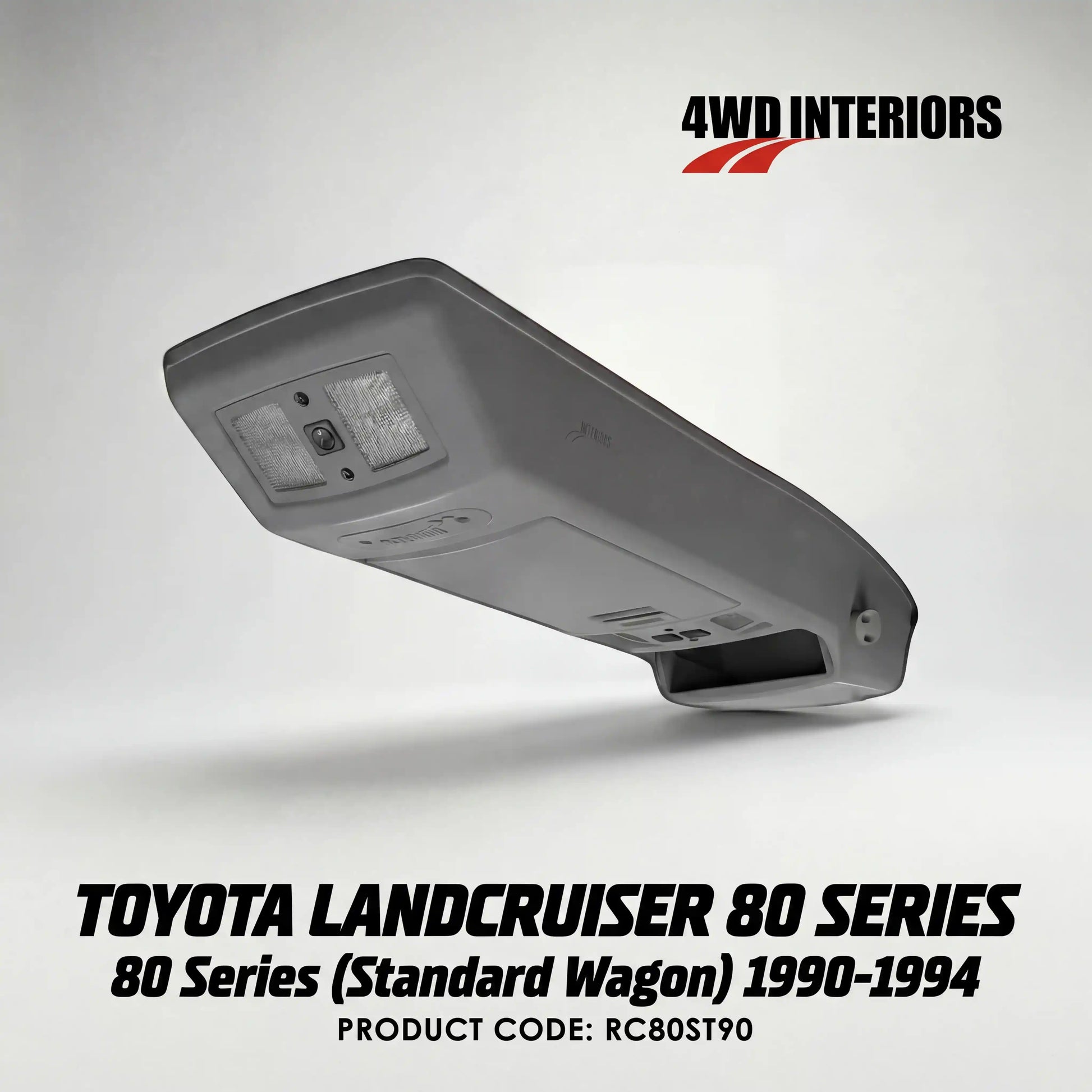 4WD-Interiors-Roof-Console-Suitable-for-Toyota-Landcruiser-80-Series-Standard-Wagon-1990-1994-RC80ST90