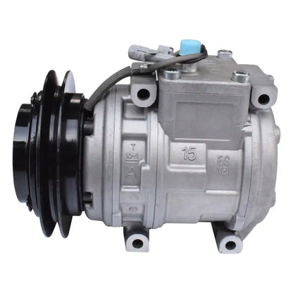 Car air conditioning compressor on a white background