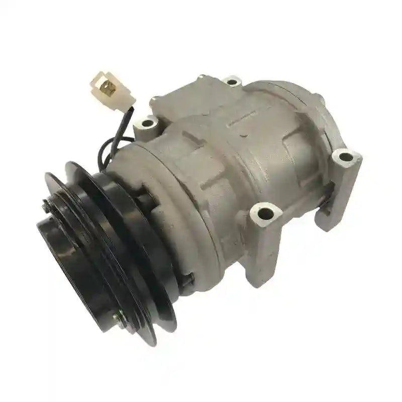 Car air conditioning compressor on a white background