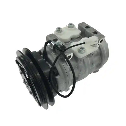 Car air conditioning compressor on a white background