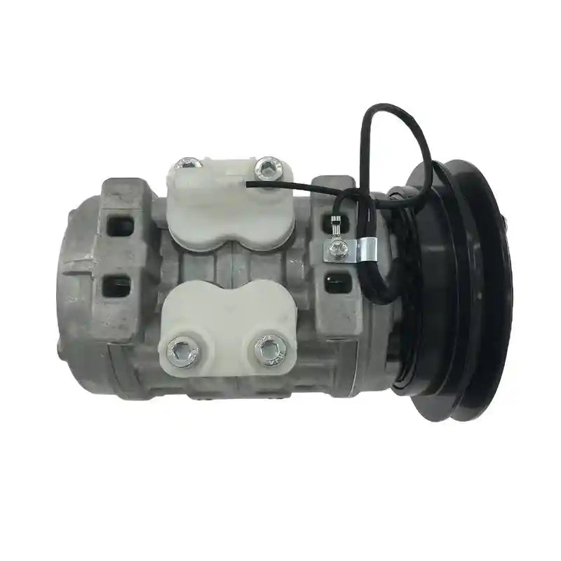 Gray Air Con Compressor with black pulley