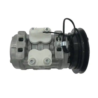 Gray Air Con Compressor with black pulley