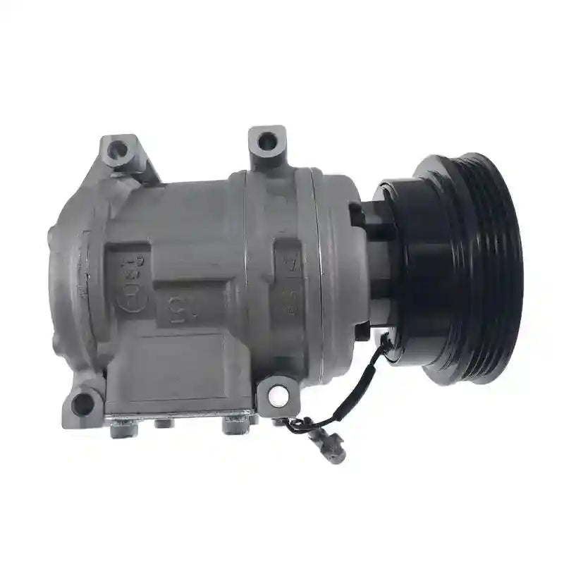 Car air conditioning compressor on a white background