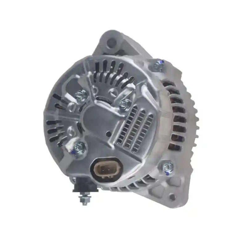 Car alternator on a white background