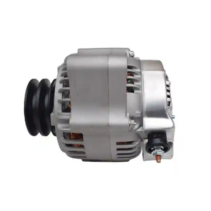 Car alternator on a white background