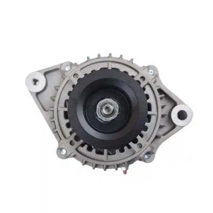 Car alternator on a white background