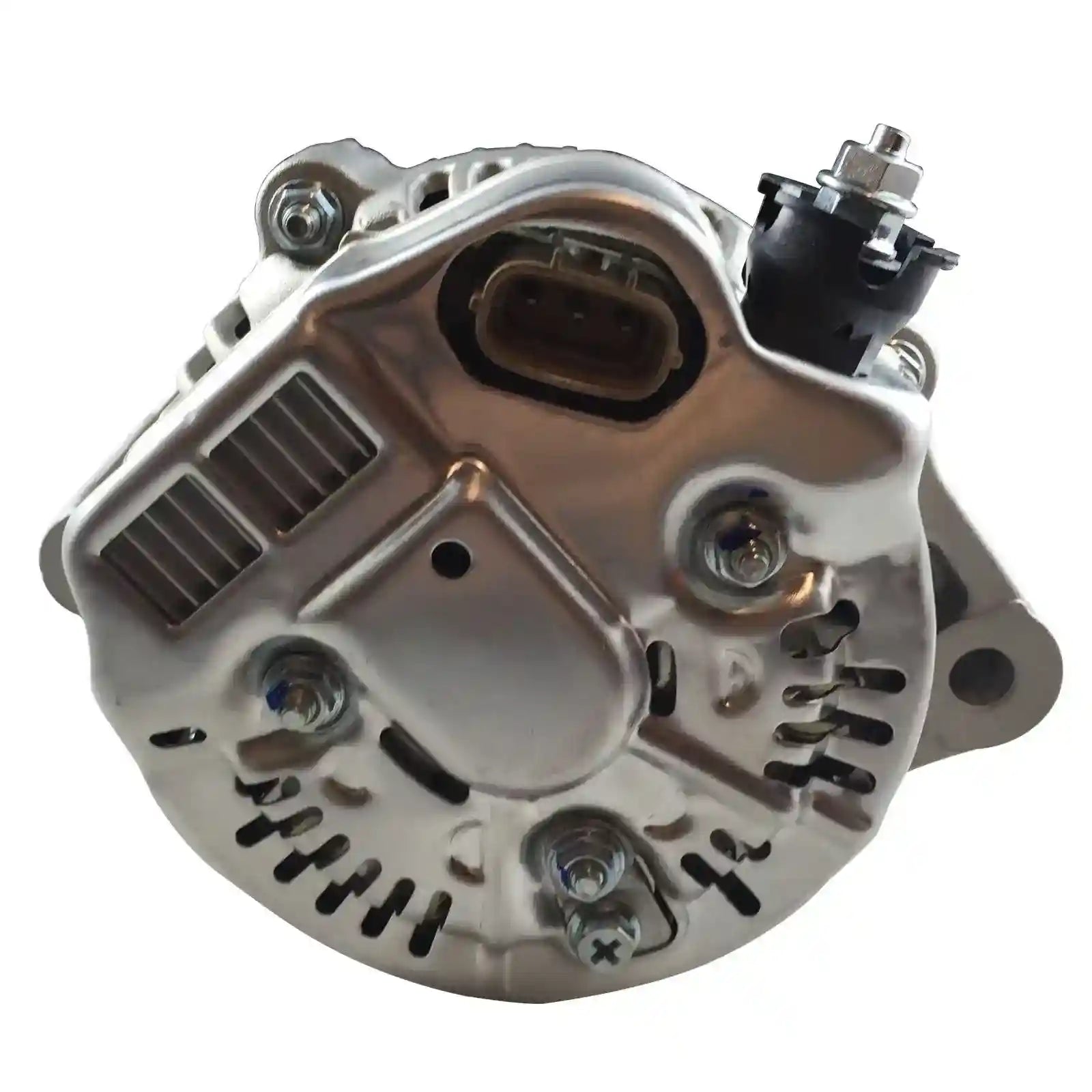 Car alternator on a white background