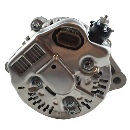 Car alternator on a white background