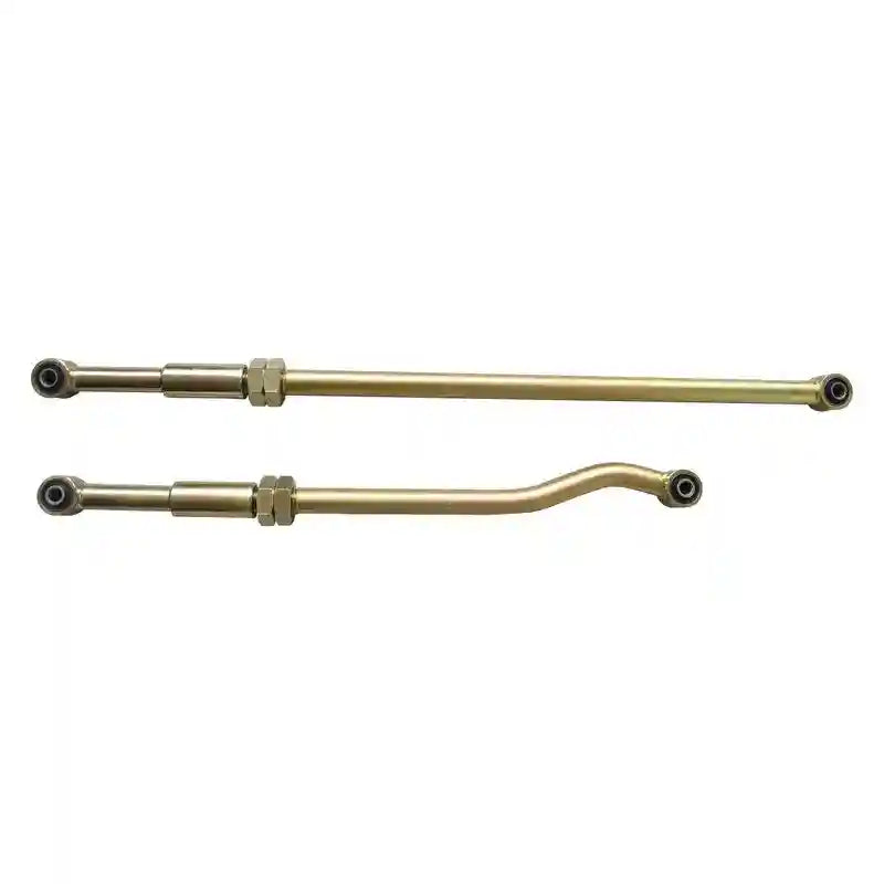 Two rods with spherical ends on a white background