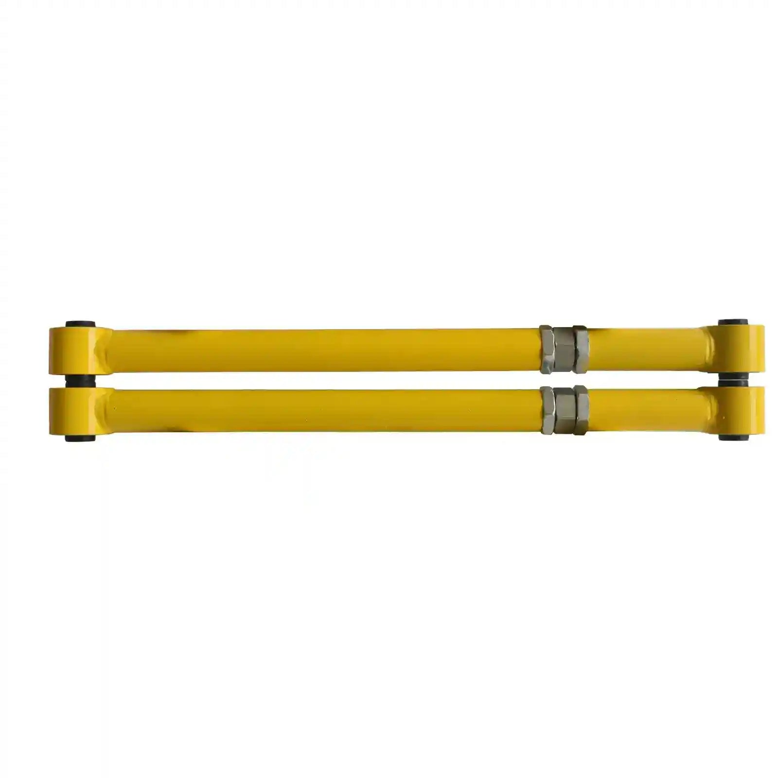 Two Yellow Adjustable Trailing Control Arms