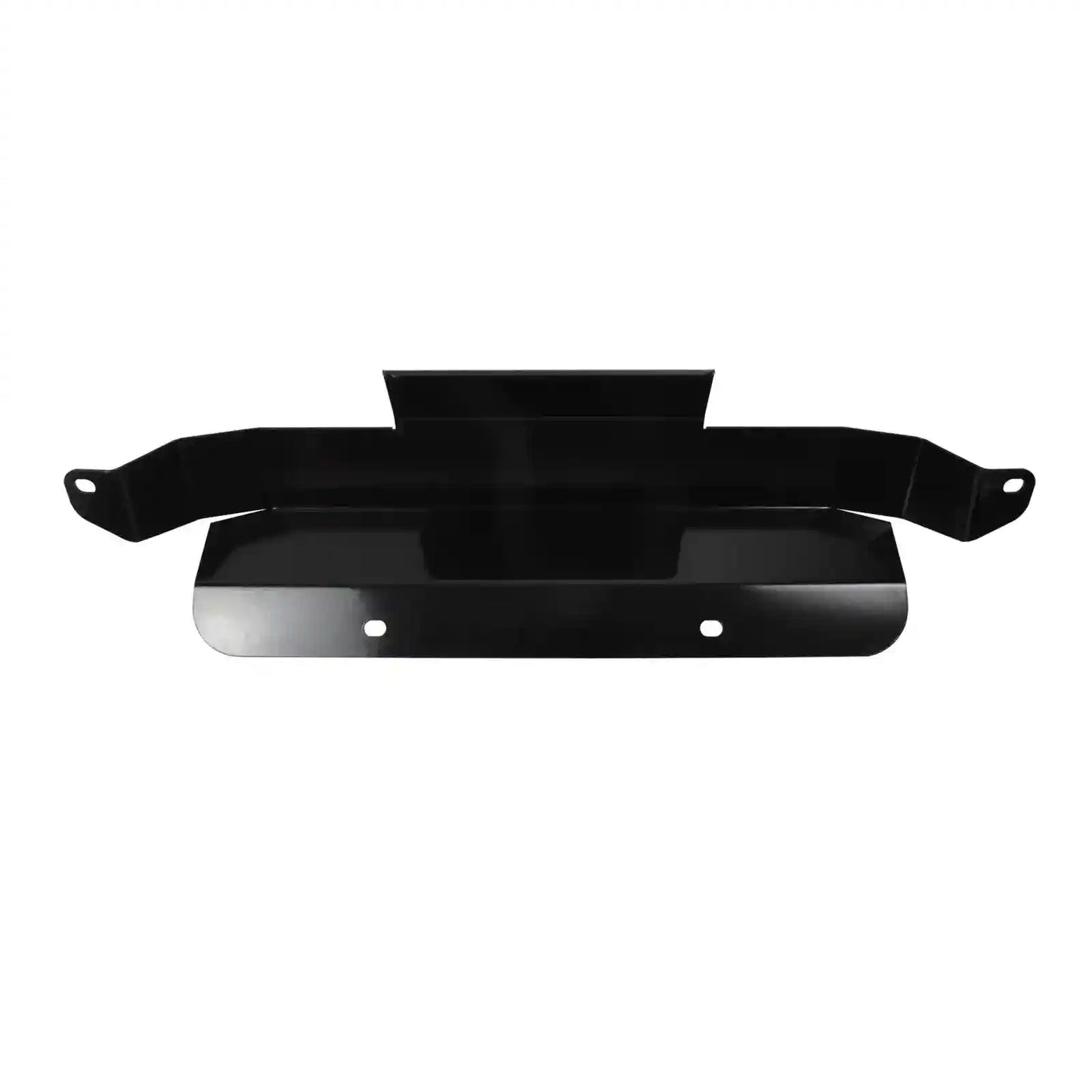 Black metal Bash Plate Front Sump Guard on a white background