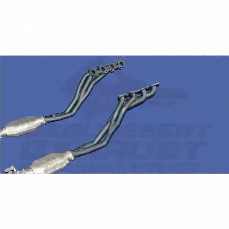 Car exhaust system on a blue background with 'Real Desert Exhaust' branding.