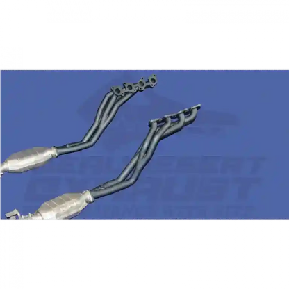 Car exhaust system on a blue background with 'Real Desert Exhaust' branding.