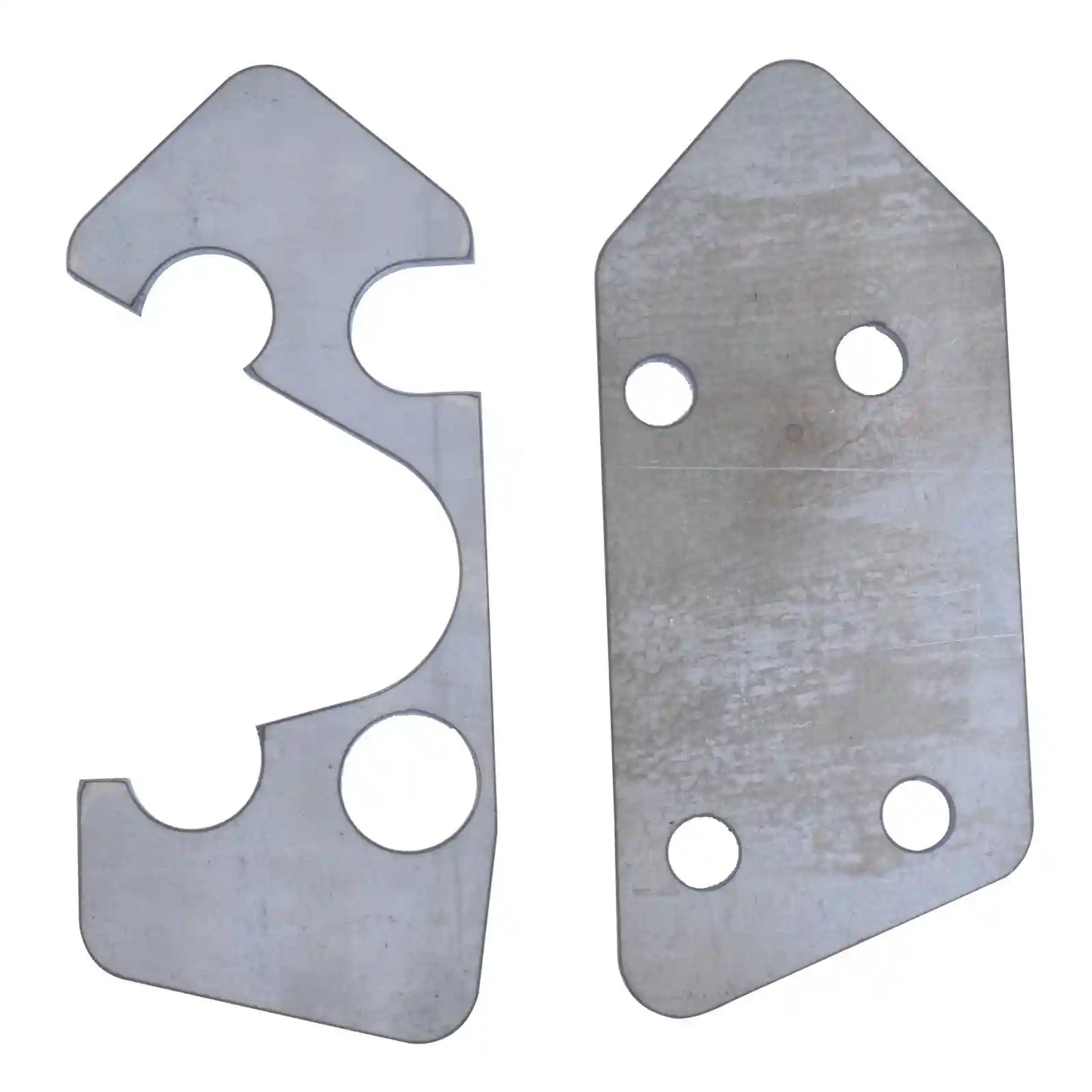 Two Chassis Repair Plates on a white background