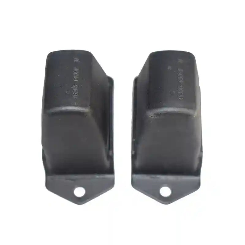 Two black rubber Suspension Bump Stops