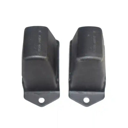 Two black rubber Suspension Bump Stops