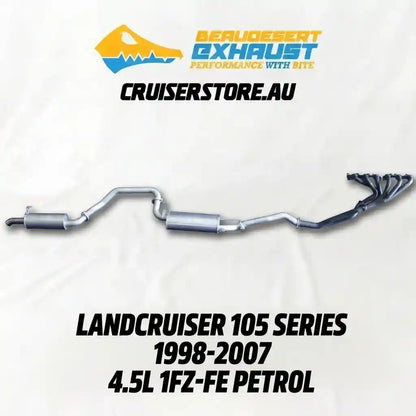 Car exhaust system with 'Beaudecart Exhaust' branding on a white background