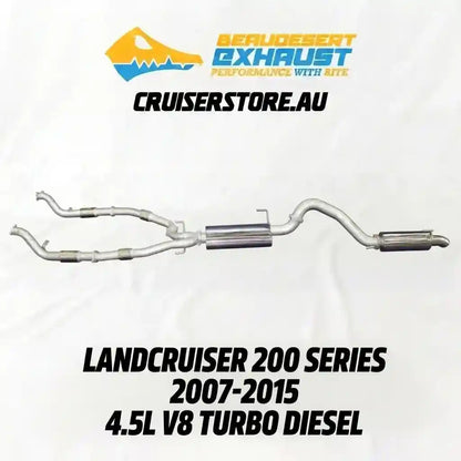 Exhaust system for LandCruiser 200 Series.