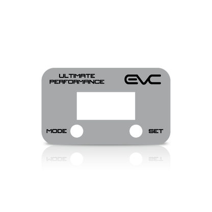Controller Faceplate with 'EVC' branding and 'Ultimate Performance' text on a white background