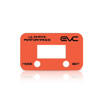 Orange EVC Faceplate with 'Ultimate Performance' text on a white background