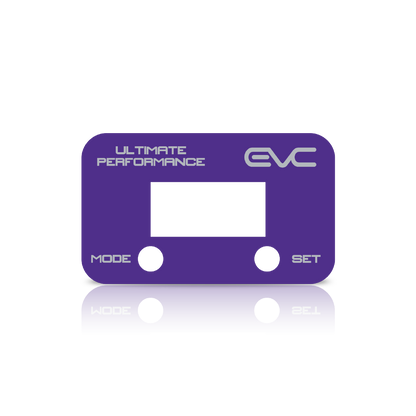 Purple controller Faceplate with 'Ultimate Performance' and 'EVC' branding on a white background