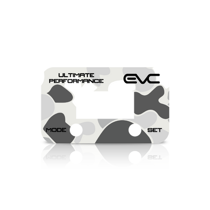 controller Faceplate with 'EVC' branding on a white background