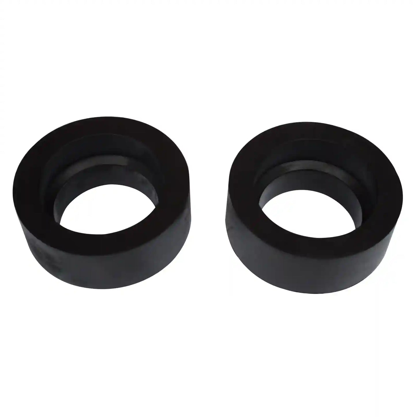 front coil spring spacers on white background
