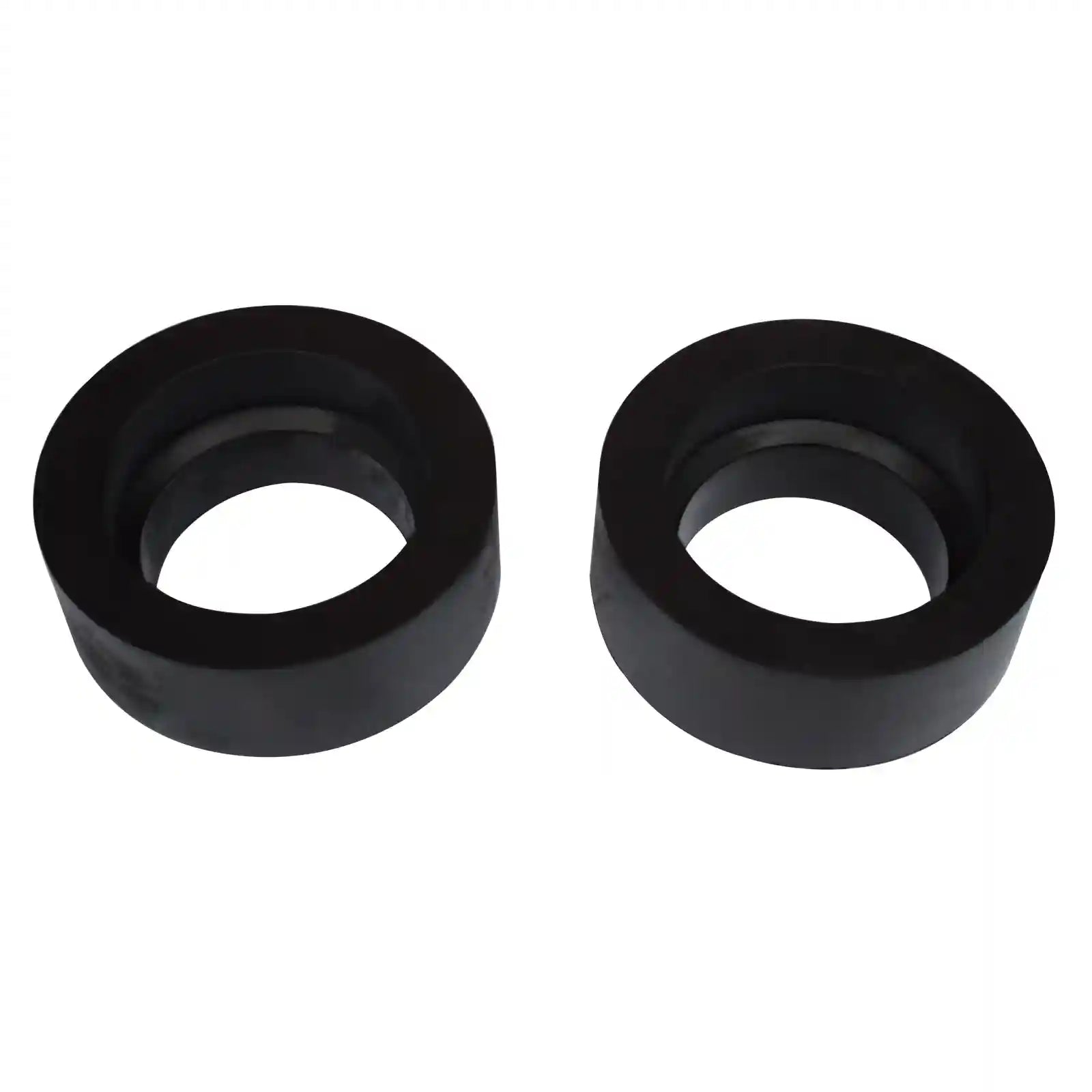front coil spring spacers on white background