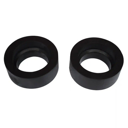 front coil spring spacers on white background