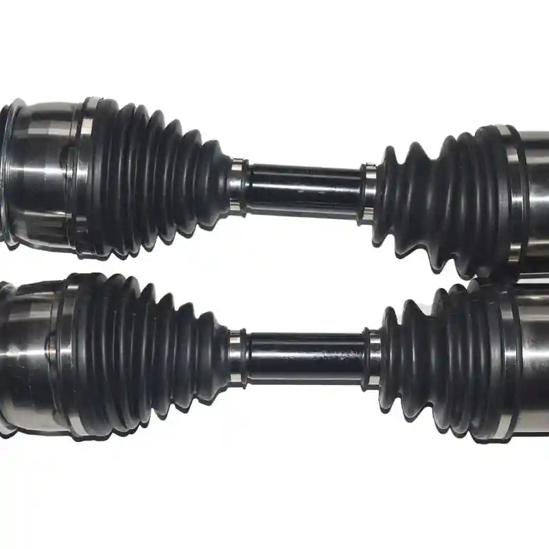 Two CV Joint Drive Shafts on a white background