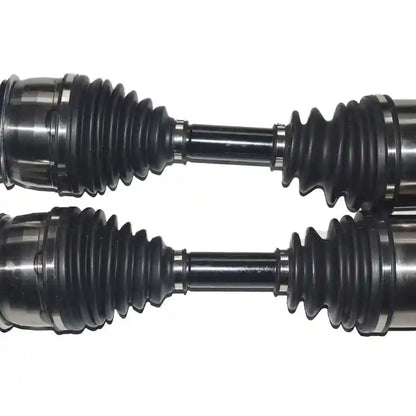 Two CV Joint Drive Shafts on a white background